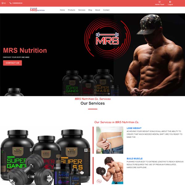 وب سایت محصولات MRS